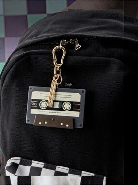 Retro Bath & Body Works Cassette Tape Keychain Bag Charm NWT